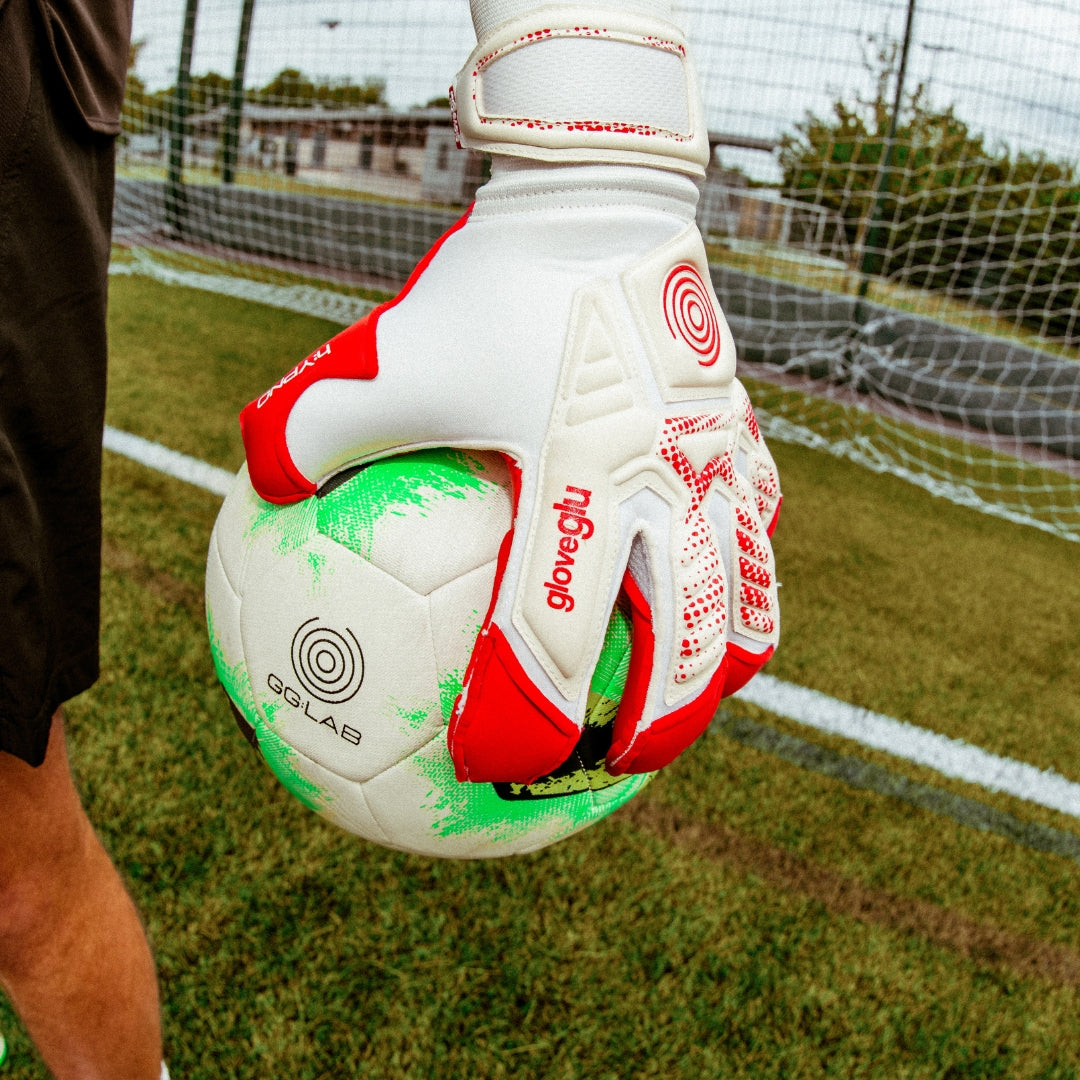 h:YPNO gloveglu Original Red/White - Junior + OG Grip