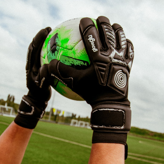 p:HANTOM gloveglu MEGAgrip Black/White - Junior + OG Grip