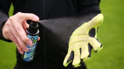 Add grip to wet goalkeeper gloves