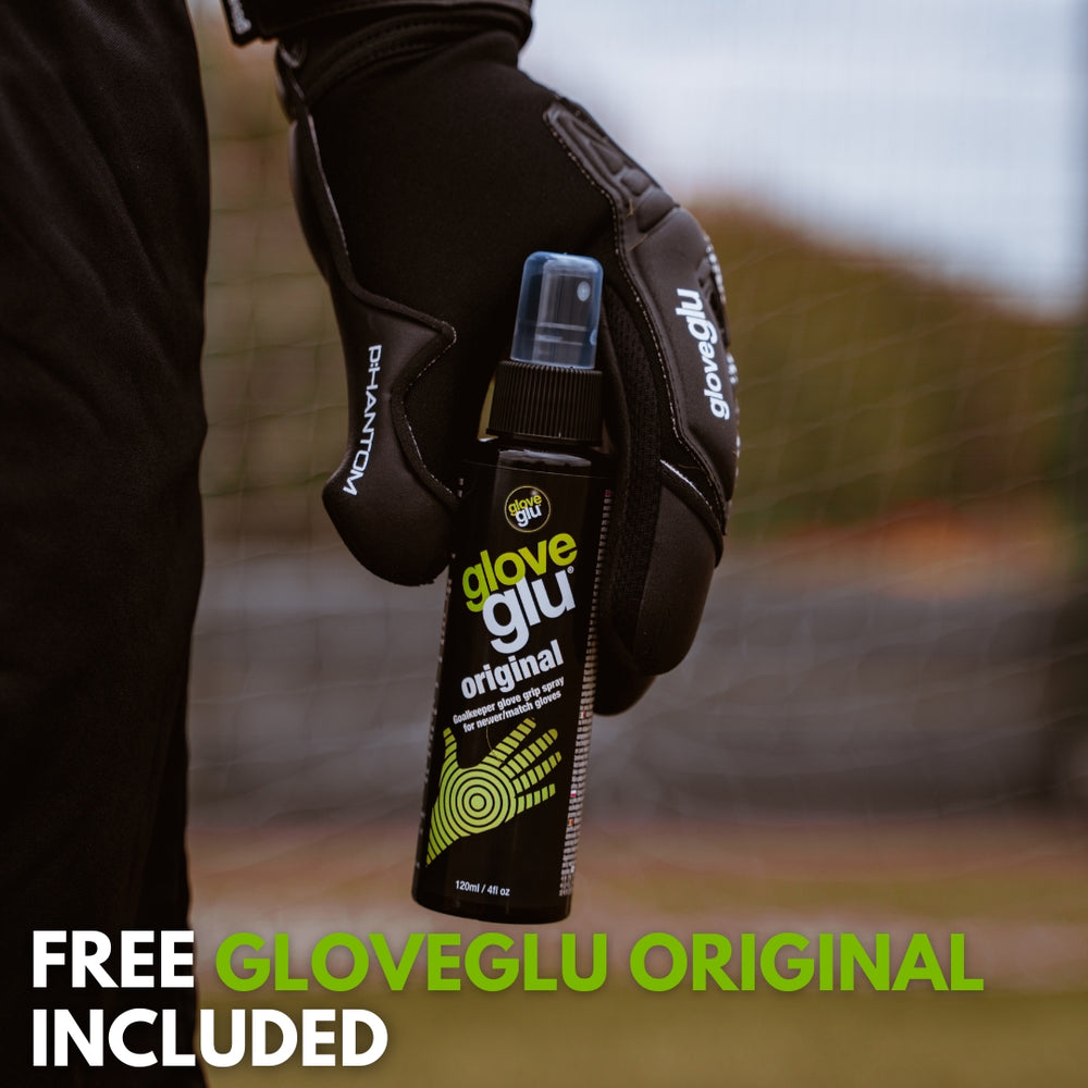 p:HANTOM gloveglu MEGAgrip Black/White - Junior + OG Grip