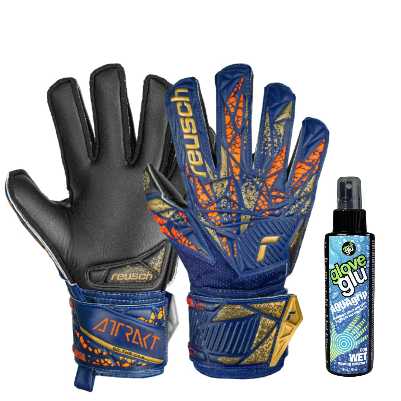 gloveglu x Reusch Attrakt Silver Junior