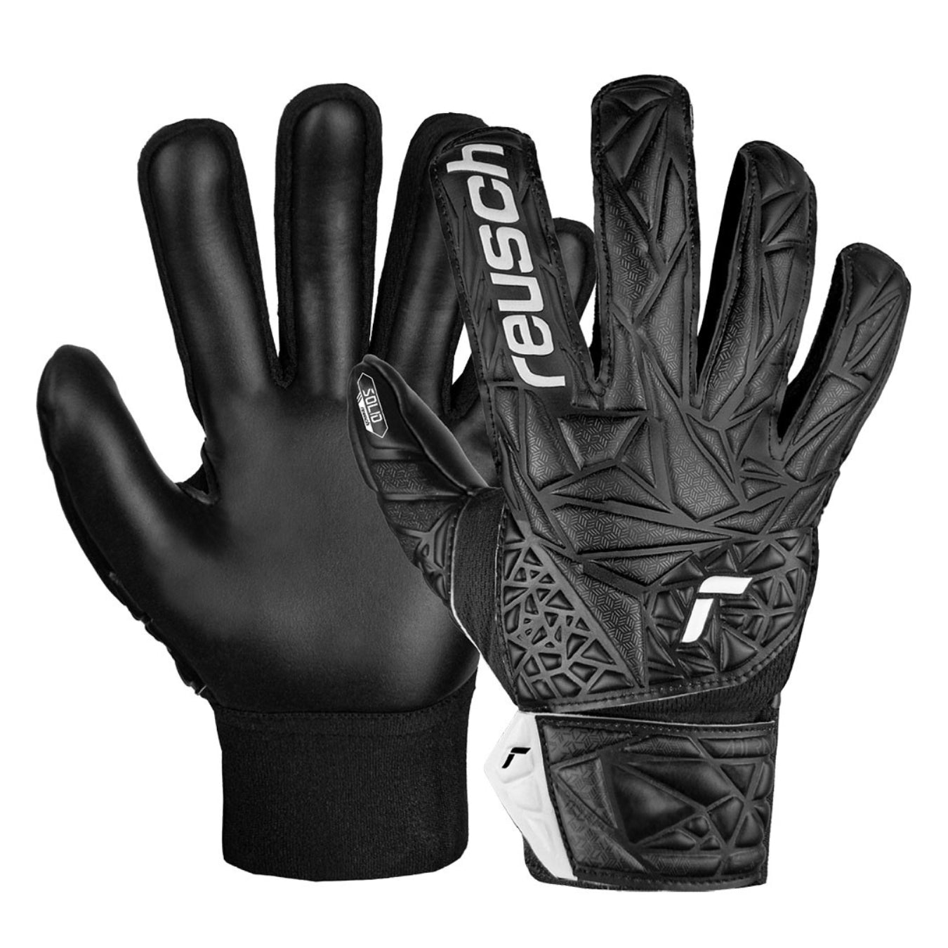 gloveglu x Reusch Attrakt Starter Finger Support Junior - Black