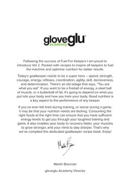 gloveglu academy Fuel For Keepers - September