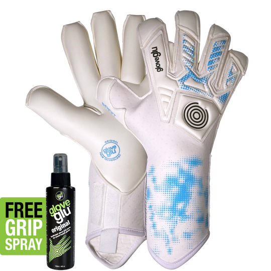 s:PIRIT gloveglu Original White/Blue + OG Grip