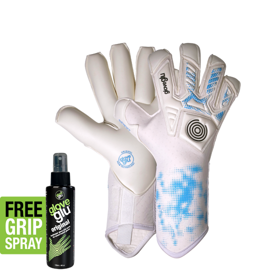 s:PIRIT gloveglu Original White/Blue - Junior + OG Grip