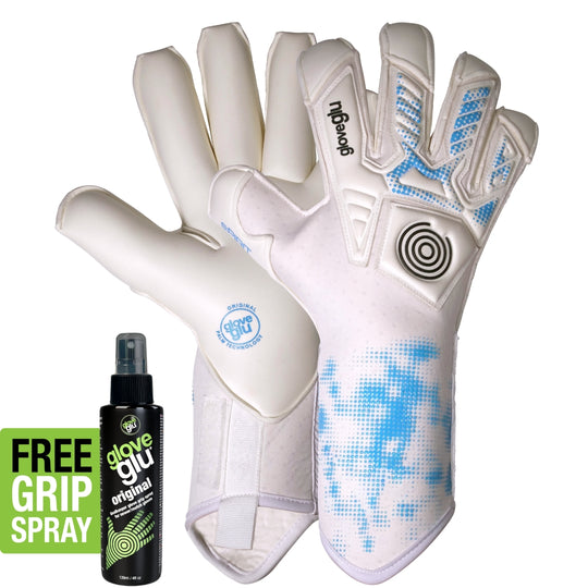 s:PIRIT gloveglu Original White/Blue + OG Grip