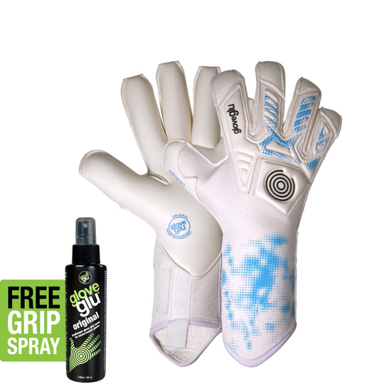 s:PIRIT gloveglu Original White/Blue - Junior + OG Grip