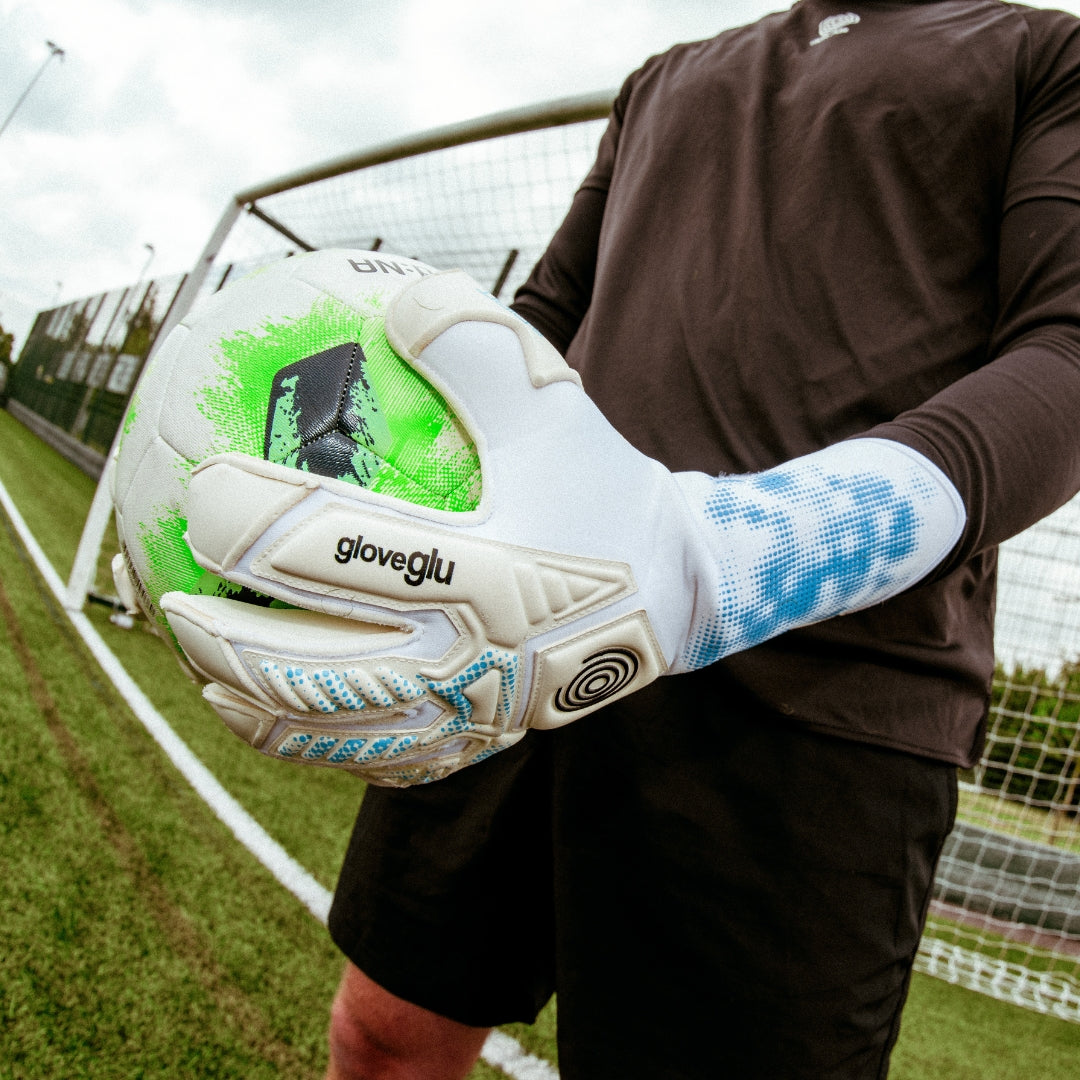 s:PIRIT gloveglu Original White/Blue + OG Grip