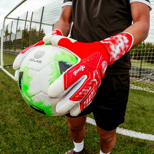 t:RANCE gloveglu MEGAgrip Red/White Junior + OG Grip